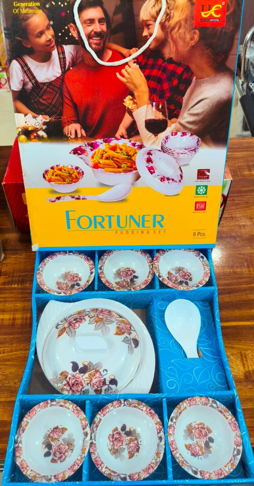 fortuner pudding set (uc crystal) – 9 pieces set