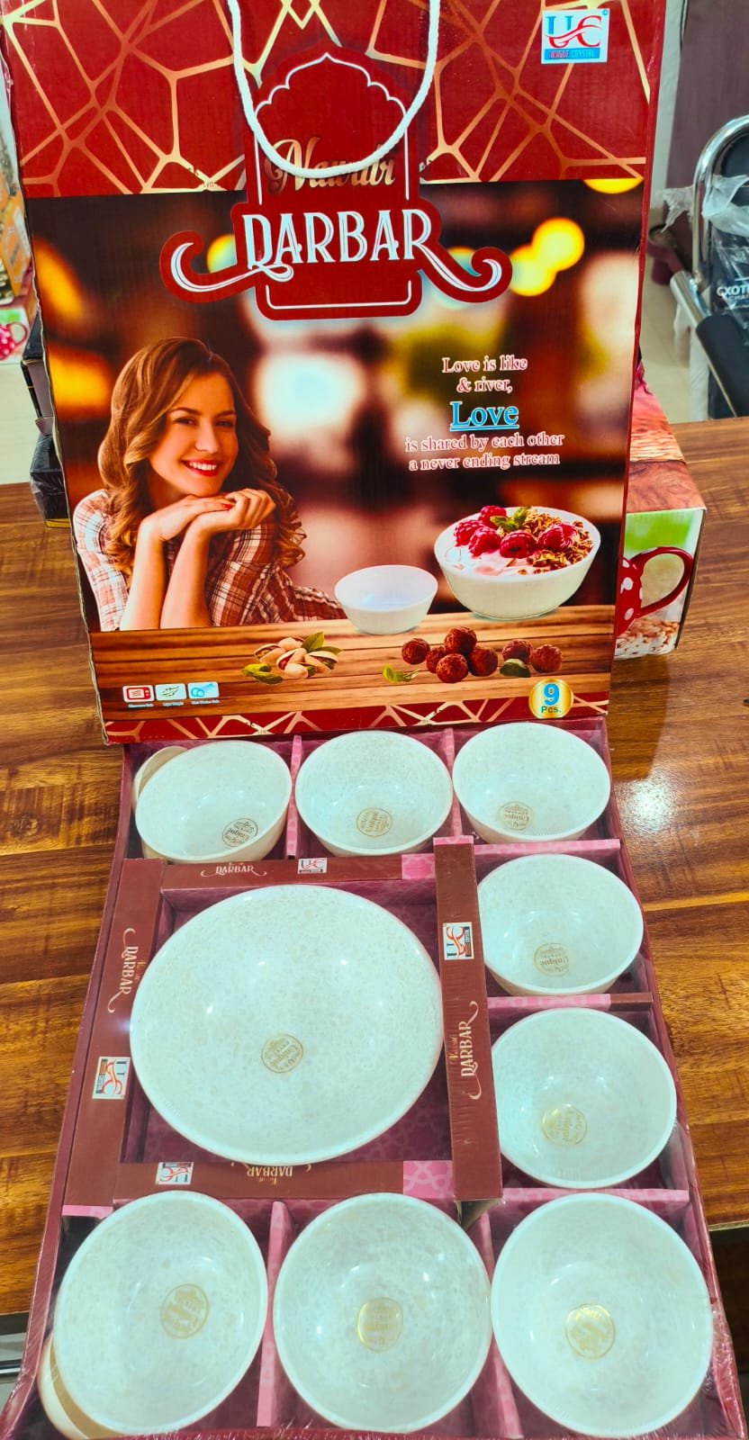 mumtaz darbar bowl set (9 pcs)
