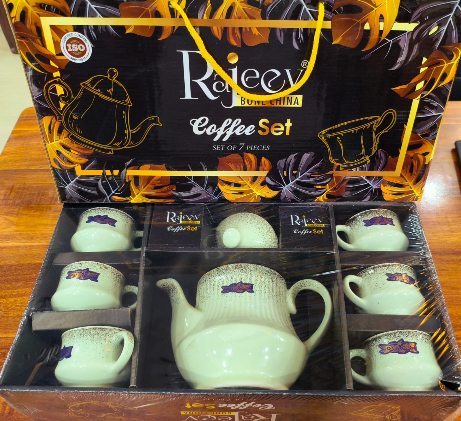 rajeev bone china coffee set – 7 pieces