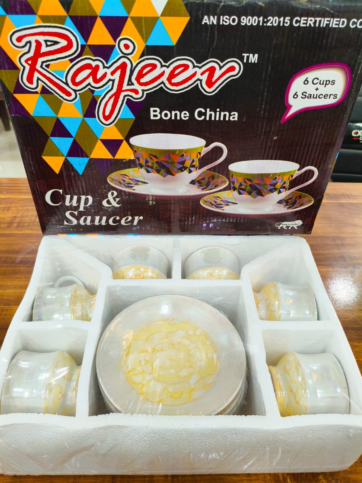 rajeev bone china party platter (white black speckled)
